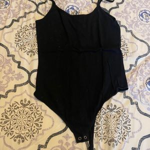 Black tank top bodysuit